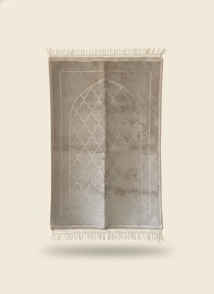 Tapis de prière velours — Taupe rosé — GKDS Étampes